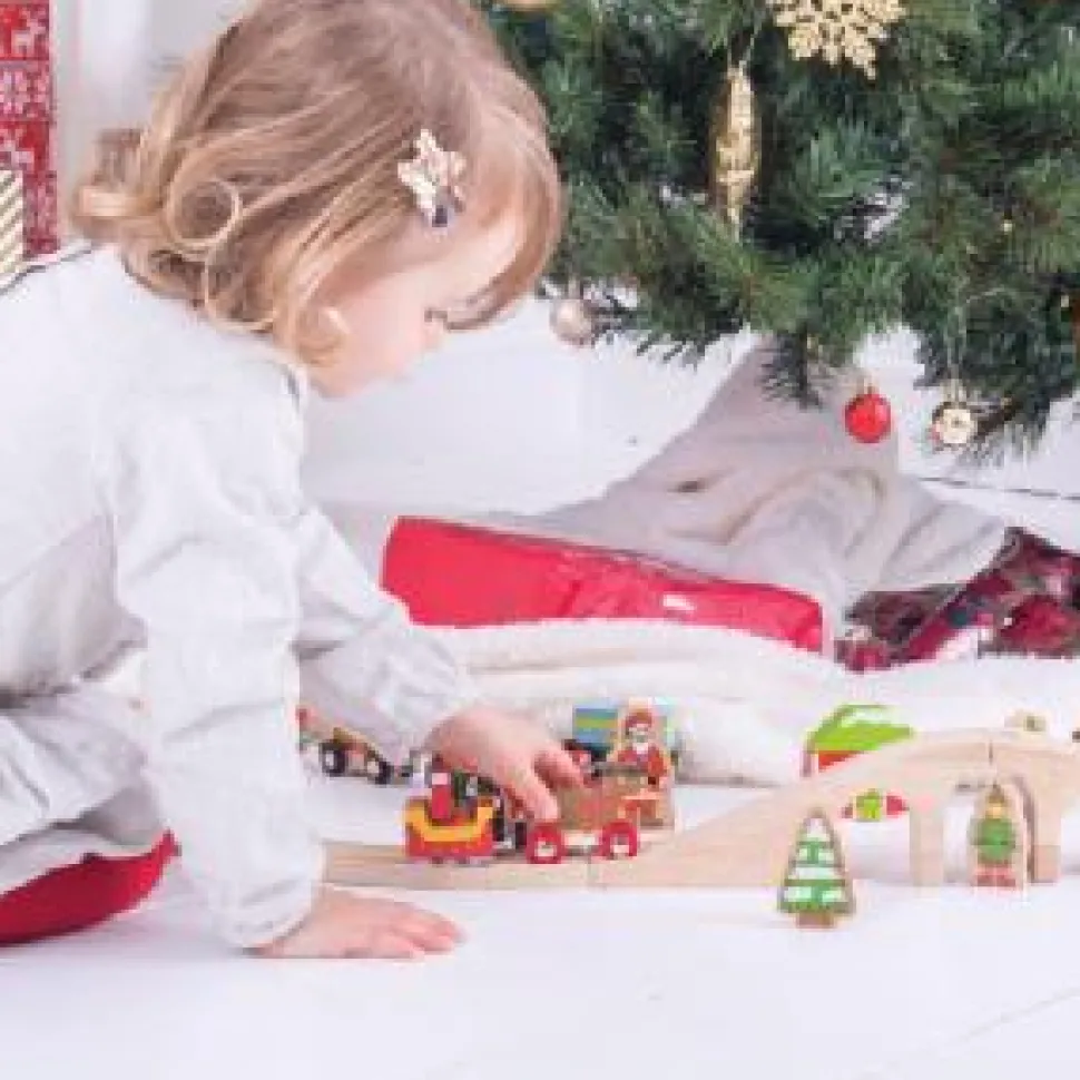 Bigjigs Christmas Santa Sleigh with Reindeer