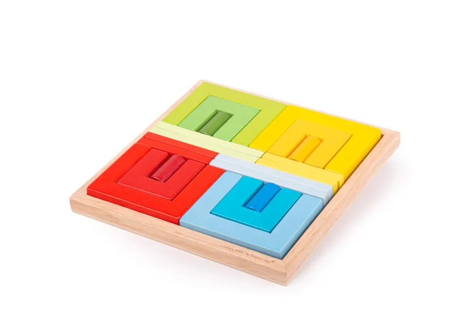 BigJigs Doorways, Cylinders and Planks Wooden Blocks