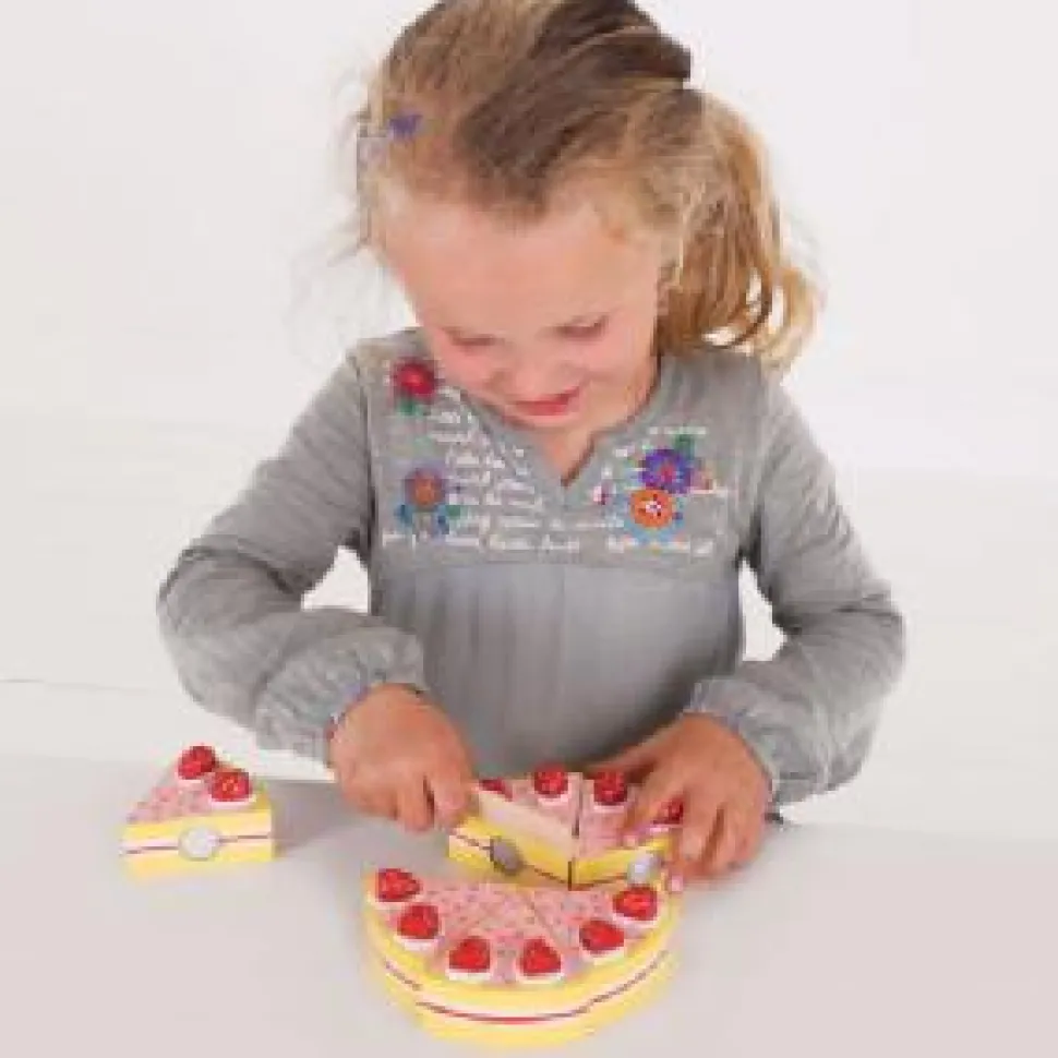 Bigjigs Strawberry Party Cake