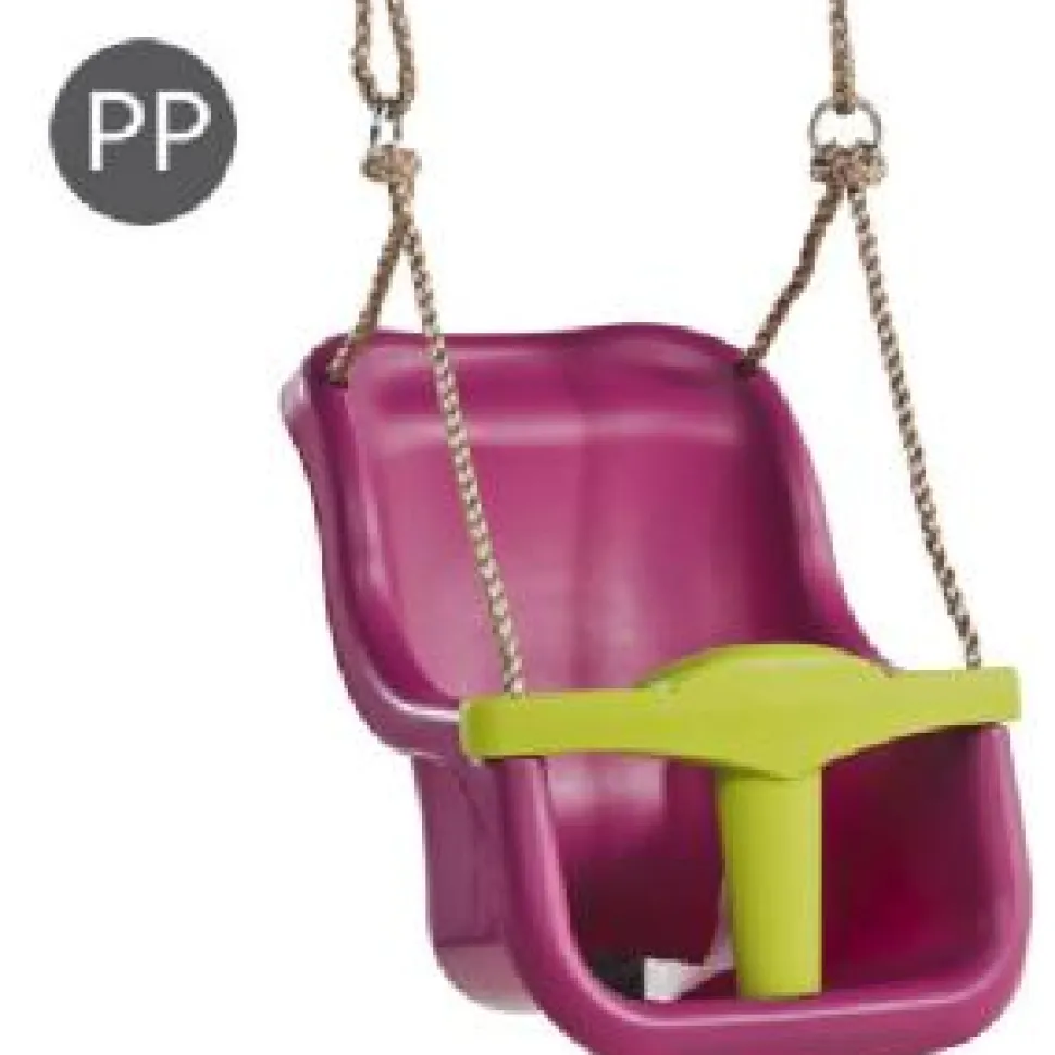 KBT Baby Seat Luxe Purple and Green with Poly Prop Ropes