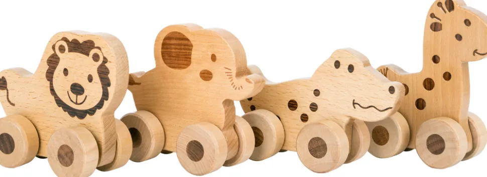 Legler Push Along Wooden Safari Animal