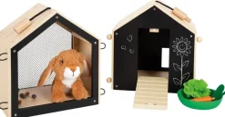 Legler Rabbit Hutch with Enclosure, Rabbit and Accessories