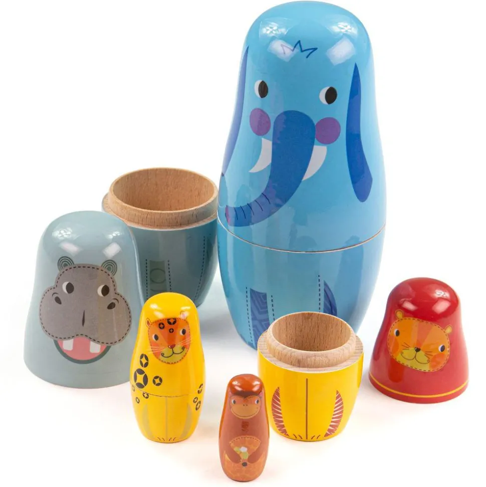 Tidlo Jungle Animal Russian Dolls