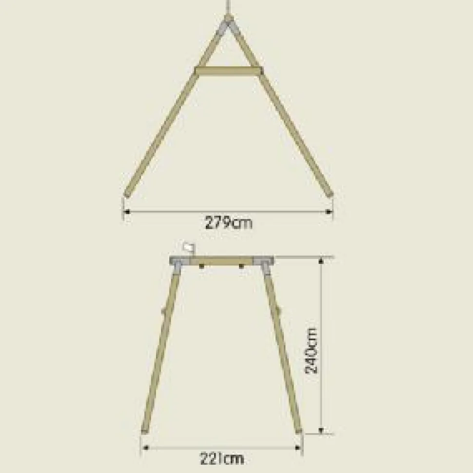 TP Knightswood Swing Frame Single